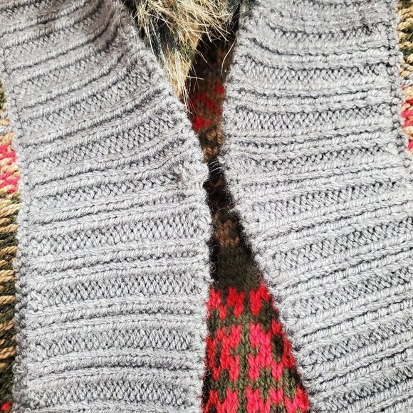 Anne Klein Women's Cardigan Sweater with Detacheable Faux Fur Collar Siz… - Picture 10 of 12